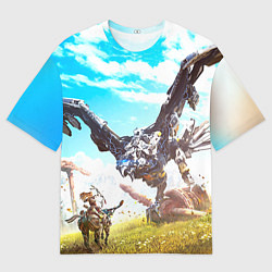 Футболка оверсайз мужская HZD 7, цвет: 3D-принт