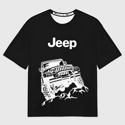 Футболка оверсайз мужская Jeep, цвет: 3D-принт