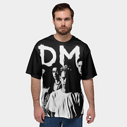 Футболка оверсайз мужская Depeche mode: black, цвет: 3D-принт — фото 2