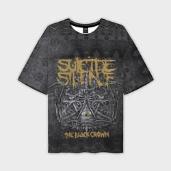 Футболка оверсайз мужская Suicide Silence: The Black Crown, цвет: 3D-принт