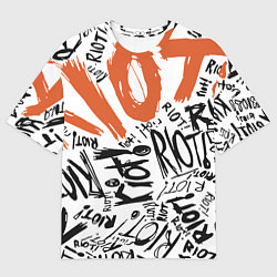 Футболка оверсайз мужская Paramore: Riot, цвет: 3D-принт