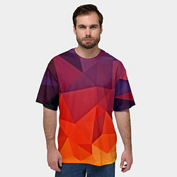 Футболка оверсайз мужская Geometric, цвет: 3D-принт — фото 2