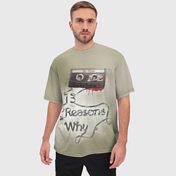Футболка оверсайз мужская Joy Asher: 13 reason why, цвет: 3D-принт — фото 2