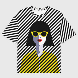 Футболка оверсайз мужская Pop art girl, цвет: 3D-принт