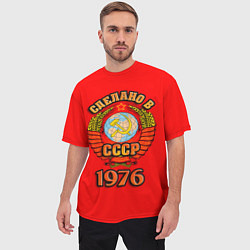 Футболка оверсайз мужская Сделано в 1976 СССР, цвет: 3D-принт — фото 2