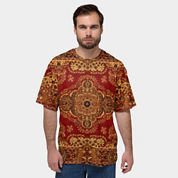 Футболка оверсайз мужская Человек-ковер, цвет: 3D-принт — фото 2