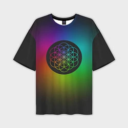 Мужская футболка оверсайз Coldplay Colour