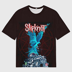 Футболка оверсайз мужская Орел группа Slipknot, цвет: 3D-принт