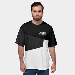 Футболка оверсайз мужская Бмв Bmw 2018 №1, цвет: 3D-принт — фото 2
