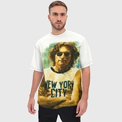 Футболка оверсайз мужская John Lennon: New York, цвет: 3D-принт — фото 2