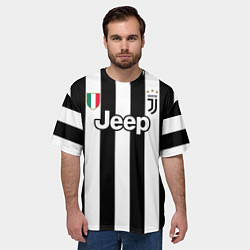 Футболка оверсайз мужская Juventus FC: Dybala Home 17/18, цвет: 3D-принт — фото 2