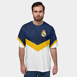 Футболка оверсайз мужская Real Madrid FC: Sport, цвет: 3D-принт — фото 2