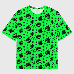 Футболка оверсайз мужская Хэллоуин кислота, цвет: 3D-принт