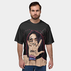Футболка оверсайз мужская Face Star, цвет: 3D-принт — фото 2