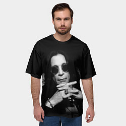 Футболка оверсайз мужская Оззи Осборн, цвет: 3D-принт — фото 2