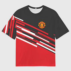 Футболка оверсайз мужская Man UTD FC: Sport Line 2018, цвет: 3D-принт