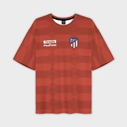Мужская футболка оверсайз Atletico Madrid: Red Ellipse