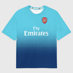 Футболка оверсайз мужская Arsenal FC: Blue Away 17/18, цвет: 3D-принт