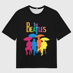 Футболка оверсайз мужская The Beatles: Colour Rain, цвет: 3D-принт