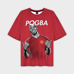 Футболка оверсайз мужская FC MU: Pogba, цвет: 3D-принт