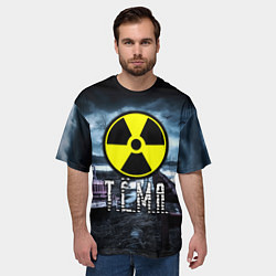 Футболка оверсайз мужская S.T.A.L.K.E.R: Тёма, цвет: 3D-принт — фото 2