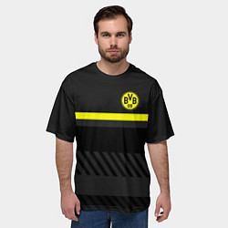 Футболка оверсайз мужская FC Borussia 2018 Original #3, цвет: 3D-принт — фото 2