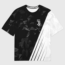 Футболка оверсайз мужская FC Juventus: Abstract, цвет: 3D-принт