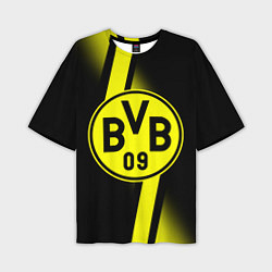 Футболка оверсайз мужская FC Borussia Dortmund: Storm, цвет: 3D-принт