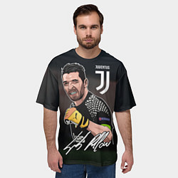 Футболка оверсайз мужская Джанлуиджи Буффон, цвет: 3D-принт — фото 2