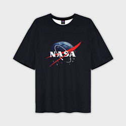 Мужская футболка оверсайз NASA: Black Space