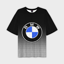 Футболка оверсайз мужская BMW 2018 Black and White IV, цвет: 3D-принт