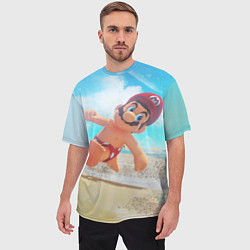 Футболка оверсайз мужская Super Mario Summer Odyssey, цвет: 3D-принт — фото 2