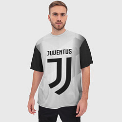 Футболка оверсайз мужская FC Juventus: Silver Original, цвет: 3D-принт — фото 2