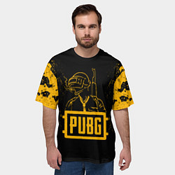 Футболка оверсайз мужская PUBG: Black Soldier, цвет: 3D-принт — фото 2