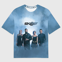 Футболка оверсайз мужская Skillet: Smoke, цвет: 3D-принт