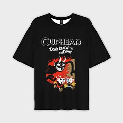 Футболка оверсайз мужская Cuphead: Hell Devil, цвет: 3D-принт