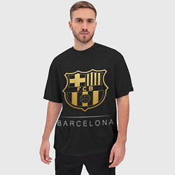 Футболка оверсайз мужская Barcelona Gold Edition, цвет: 3D-принт — фото 2
