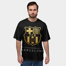 Футболка оверсайз мужская Barcelona Gold Edition, цвет: 3D-принт — фото 2