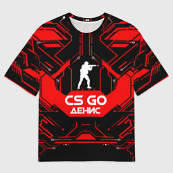 Мужская футболка оверсайз CS:GO - Денис