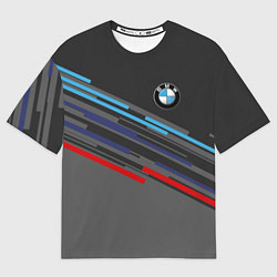 Футболка оверсайз мужская BMW BRAND COLOR, цвет: 3D-принт