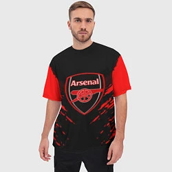 Футболка оверсайз мужская Arsenal FC: Sport Fashion, цвет: 3D-принт — фото 2