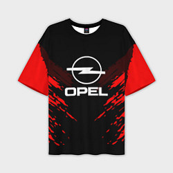 Футболка оверсайз мужская Opel: Red Anger, цвет: 3D-принт