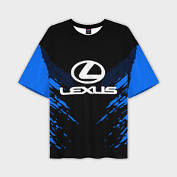 Футболка оверсайз мужская Lexus: Blue Anger, цвет: 3D-принт