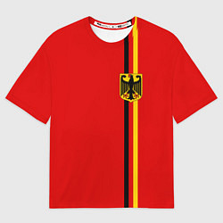 Футболка оверсайз мужская Германия, цвет: 3D-принт