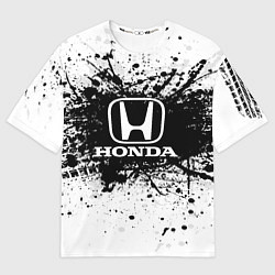 Мужская футболка оверсайз Honda: Black Spray