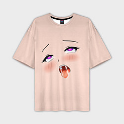 Футболка оверсайз мужская Ahegao Face, цвет: 3D-принт