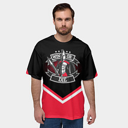 Футболка оверсайз мужская FCSM: Win or Die!, цвет: 3D-принт — фото 2