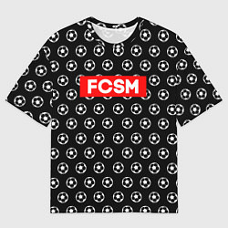 Футболка оверсайз мужская FCSM Supreme, цвет: 3D-принт