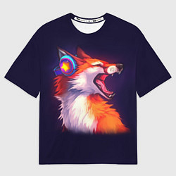 Мужская футболка оверсайз Disco Fox