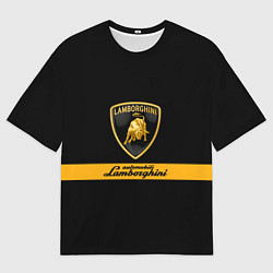 Футболка оверсайз мужская Lamborghini Automobili, цвет: 3D-принт